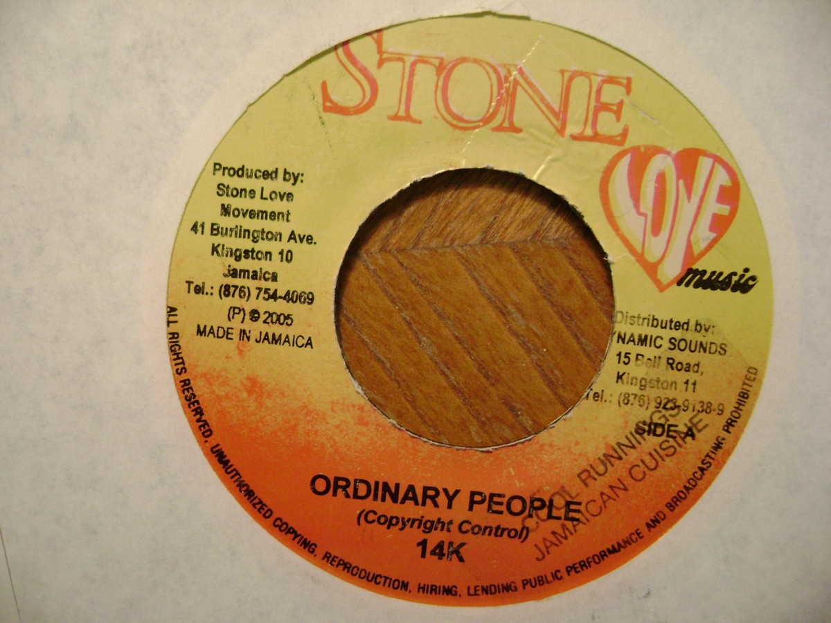 JAMAICA STONE LOVE 45 RECORD/ 14K/ORDINARY PEOPLE/ON TOP OF JAMAICA STONE LOVE 45 RECORD/ 14K/ORDINARY PEOPLE/ON TOP OF