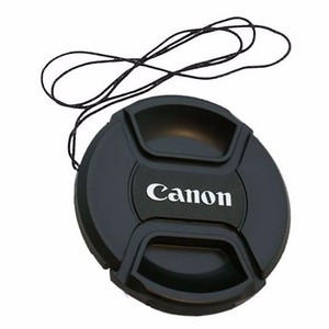 2-x-58-mm-Snap-On-Front-Lens-Cap-Cover-Center-Pinch-String-for-Canon-EOS-Camera
