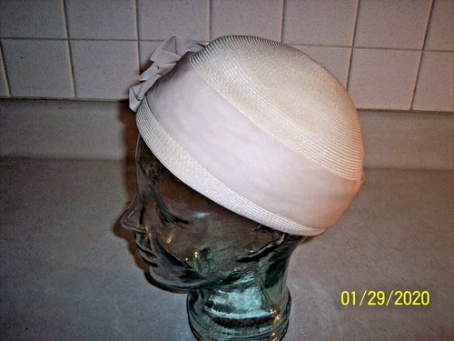 VINTAGE BEIGE GEWEBTE PILLENDOSE OSTERHUT 2/2" CIR. - Bild 5 von 7