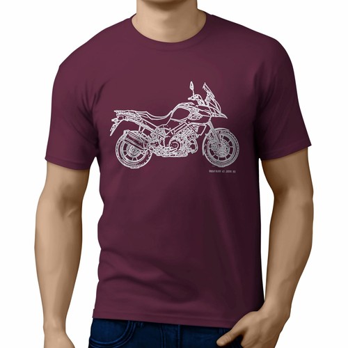 JL Illustration for A Suzuki V Strom 1000 ABS 2015 Motorrad Fan T-Shirt - Bild 11 von 24