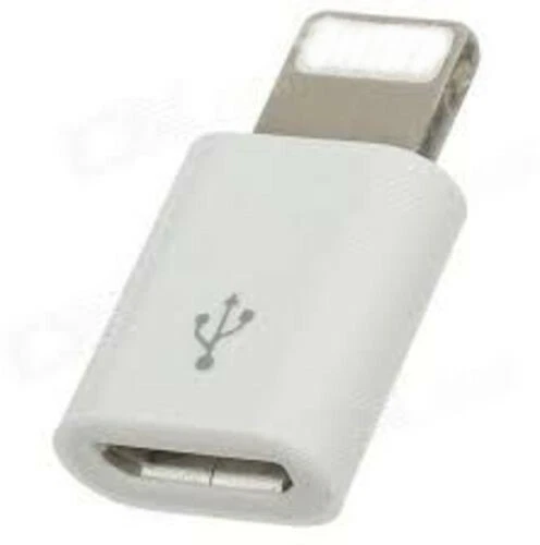 Micro USB to 8 Pin Adapter Compatible with iPhone X 11 12 Pro 6 7 8 iPod iPad - Image 4 of 4