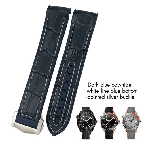 20mm 22mm Rubber Watchband Fit For Omega Seamaster Diver 300 Planet Ocean 600M - Picture 11 of 31