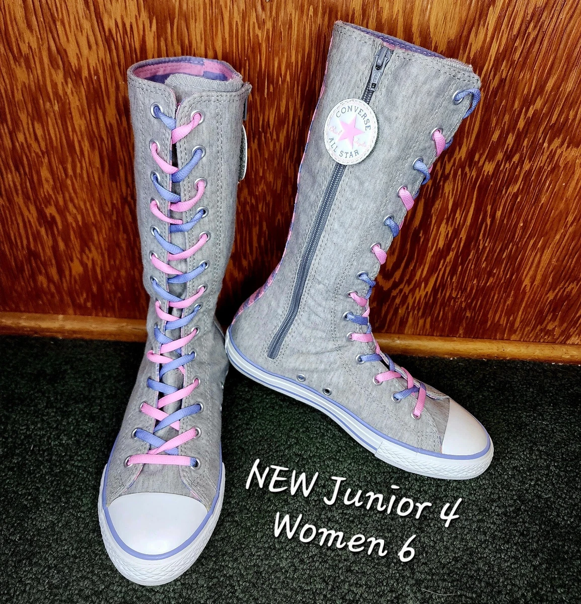 RARE NEW Vintage Converse All Star calf high X HI Junior 4 Women 6