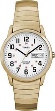 Timex T20471 Men's Easy Reader Expansion Band Gold Tone Watch