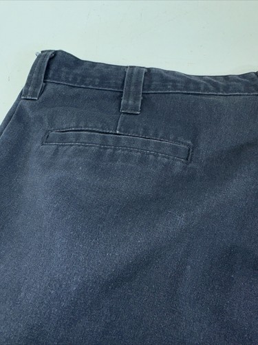 Dickies Men’s 40 UU Work Pants Navy Blue Occupational Wear Flat Front - Picture 10 of 11