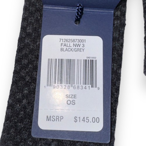 Polo Ralph Lauren 100% Cashmere Tie Black / Grey Made in Italy NWT - Picture 6 of 6