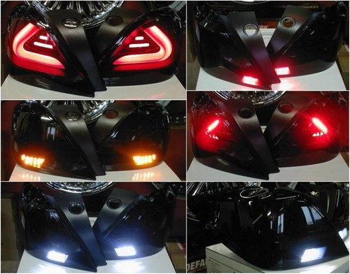 POUR OPEL ASTRA H GTC DEL FEUX ARRIERE NOIR SMOKE RO27LLBS LITEC ADN carNOIR - Photo 3/8