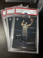 2018-19 Panini Chronicles Luminance Rookie Luka Doncic #166 PSA 9