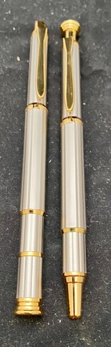 FUENTE Y BOLÍGRAFO ALEMÁN TED LAPIDUS, ORO "F" NUEVO EN CAJA, CROMO/ORO c1985 en muy buena condición - Imagen 8 de 22