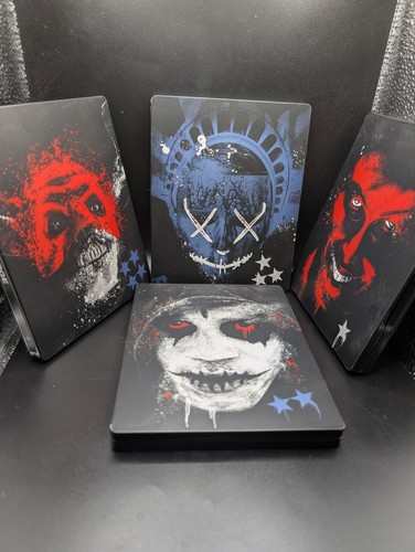 THE PURGE Steelbook Collection 4K UHD Blu-ray First Purge Anarchy Election Year