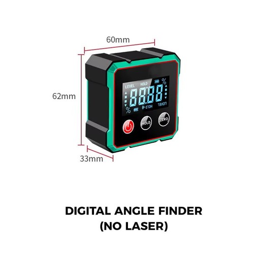 📐🔋Laser Digital Winkelmesser USB Neigungsmesser⚡ Magnetischer Winkelsucher Lineal🧲 - Bild 7 von 7