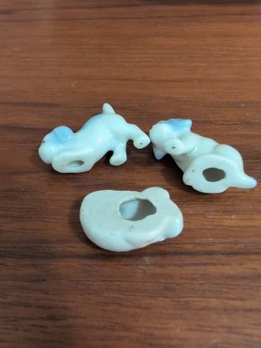 Set of 3 Vintage Small Bone China Dog Figurines - Picture 5 of 9