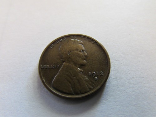 1912 S Lincoln Wheat Cent Copper Penny San Francisco Mint Better Date Coin 1c - Picture 3 of 7