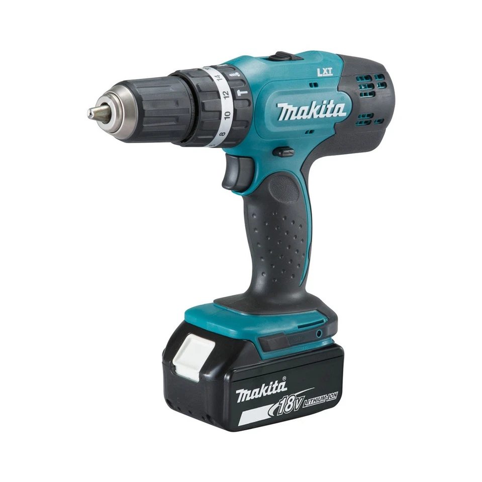 Makita DHP453RFX4 Trapano avvitatore a percussione 18V + 74 Accessori - Immagine 2 di 4