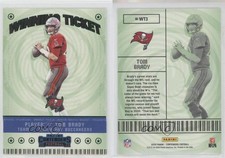 2020 Panini Contenders Winning Ticket Emerald Tom Brady #WT3