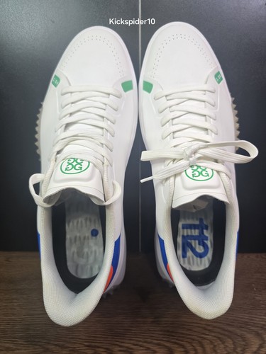 Zapatos de golf G/FORE G.112 para hombre talla 12,5 impermeables césped zapatillas de cuero blanco - Imagen 5 de 10