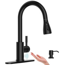 APPASO Touchless Kitchen Faucets Black, Kitchen Faucet with Pull-Down Sprayer...
