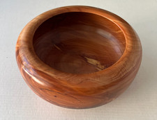 Turned WOOD Handmade BOWL Signed  Numbered 7 1/2" Gorgeous Graining