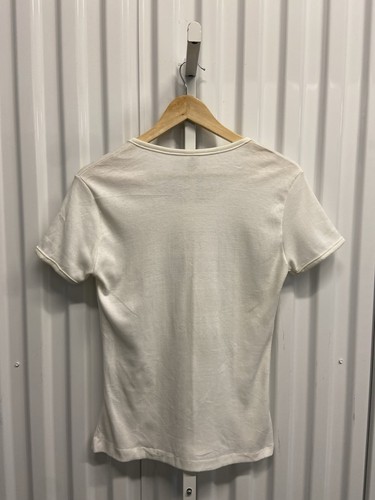Vintage 70er Jahre Fun-Tees "Joseph's Wife" weiß/marine Neuheit T-Shirt Damen Gr. L - Bild 9 von 11