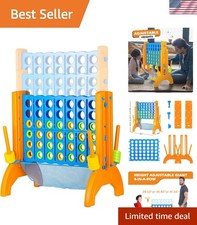 Jumbo Connect 4 Game with Mesh Pocket - Perfect Family Yard Game Experience