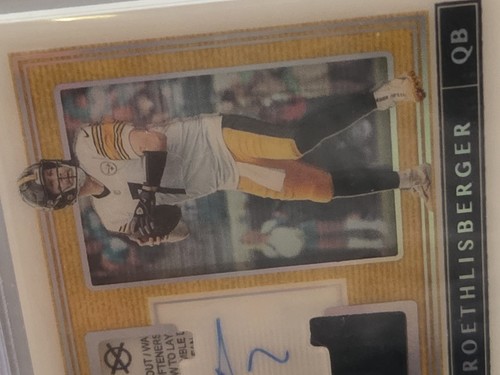 2019 Panini One Platinum #152 B. Roethlisberger Jersey Autographed 1/3 - Bild 6 von 7