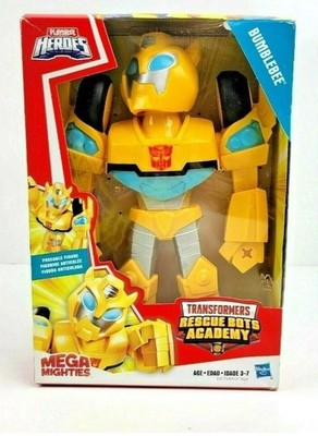 Transformers Rescue Bots Academy Mega Mighties Bumblebee 10'' Robot Action Figure