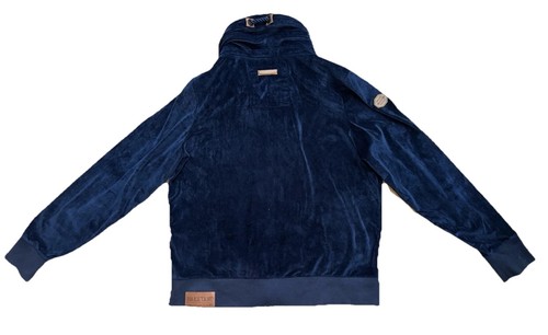 NAKETANO Jacke 2XL LUXUS Blau Samt Full Zip Brave New World Poets Choice - Bild 4 von 6