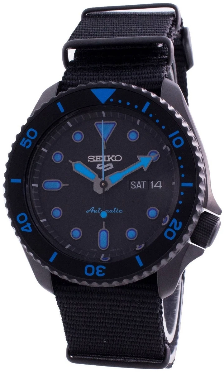 Seiko 5 Sport Street Style Automatik SRPD81K1 100M Blau Zifferblatt Herrenuhr