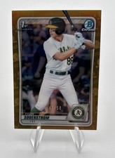 2020 Bowman 1st Chrome Gold Refractor TYLER SODERSTROM Rookie RC ATHLETICS #/50