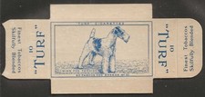 CARRERAS-UNCUT SINGLE TURF SLIDE-DOGS 1952-#21- WIRE FOX TERRIER 
