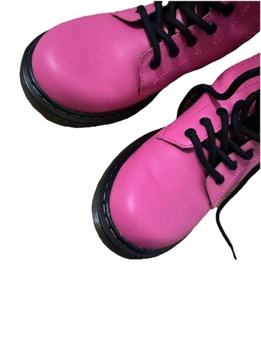 Dr. Martens 1460 Junior Boots, Hot Pink, Little Girls Size US 2 - Picture 4 of 5