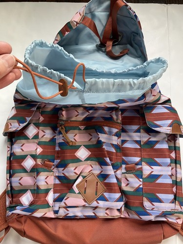 Eddie Bauer Bygone 25L Backpack, Sienna Aztec Burnt Orange Colorful EUC  - Picture 4 of 11