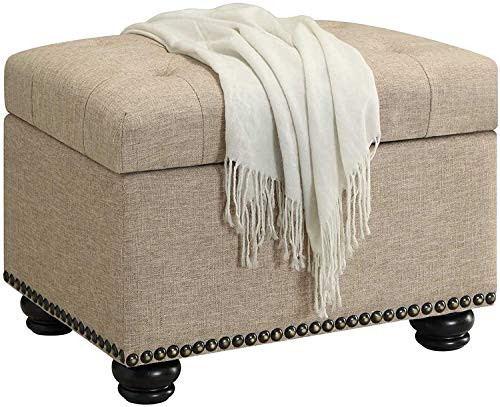 5th Avenue Storage Ottoman Tan - Picture 3 of 8