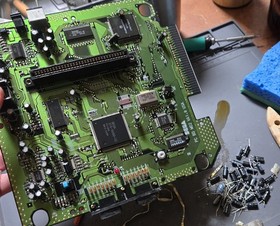 Sega genesis Console Model 2 RECAPPED With Cords And Controller