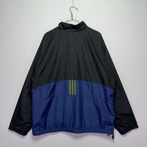 VTG 90s Adidas Track Jacket - REVERSIBLE - Navy / Black - OVERSIZED LARGE - Picture 4 of 10