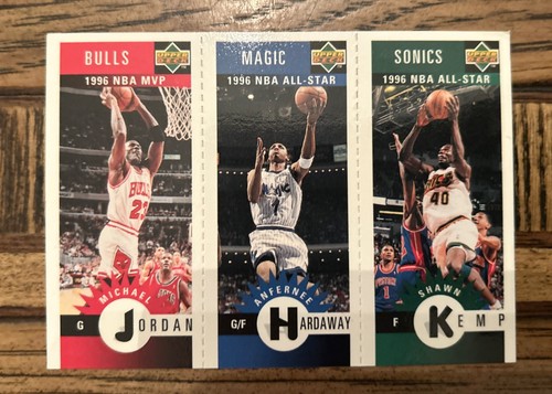 Upper Deck 1996 MICHAEL JORDAN HARDAWAY KEMP #M78 #M60 #M11 Bulls Magic Sonics