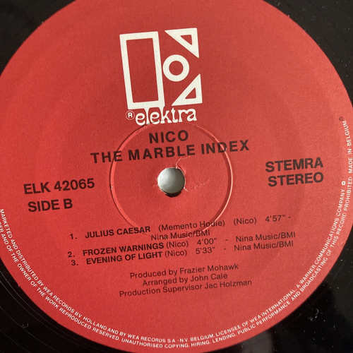 Nico, The Marble Index, LP, RE, Benelux, Red Elektra - Bild 6 von 6