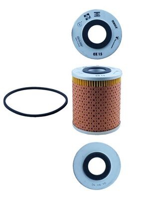 OIL FILTER OX 15D FOR 4.248 4.1L 4.154 2.5L 4cyl 6.372 6.1L 6.354 5.8L 6cyl 8.4L - Picture 3 of 10