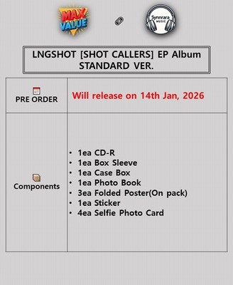 LNGSHOT SHOT CALLERS EP Album STANDARD Ver/CD+Photo Book+3 Poster+
