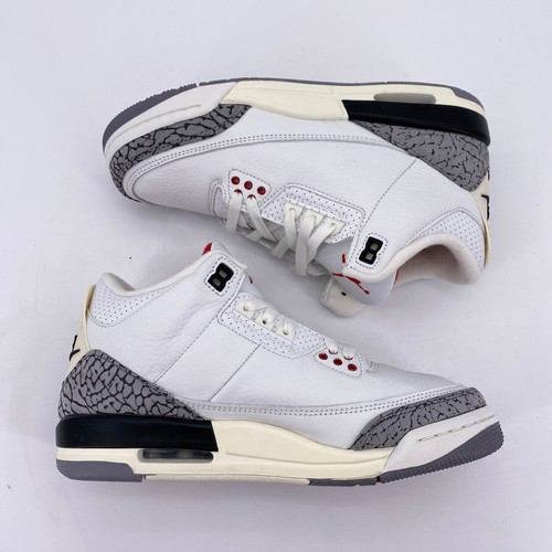 Air Jordan (GS) 3 Retro "WHITE CEMENT" 2023 - Size 6.5Y - dm0967 100 (5227-3) - Picture 3 of 9
