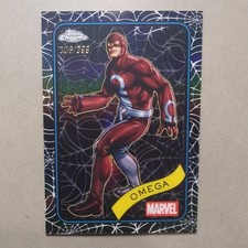 OMEGA 2025 Topps Chrome Marvel Spider Web Refractor #306/399 #196 Omega