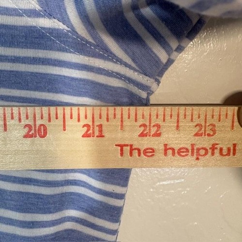 Johnnie O Hoodie Mens Medium Blue White Stripe Lightweight - Picture 5 of 6