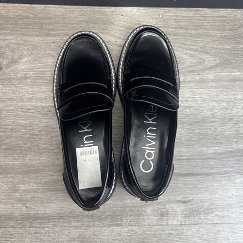 Calvin Klein Women's Black Suzie Casual Lug Sole Loafers Sz 7M - Picture 5 of 10