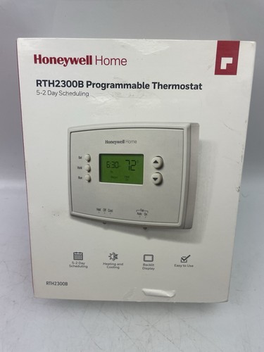 Honeywell Home RTH2300B 5-2 Day Programmable Backlit Digital Thermostat COMPLETE - Picture 4 of 5