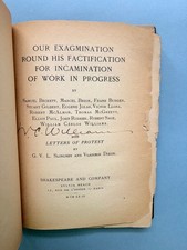 Product Image: [Joyce] Beckett, William Carlos Williams / Our Exagmination Signed 1929