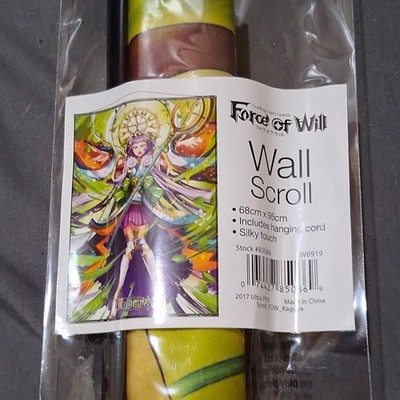 Ultra PRO Wall Scroll Silky Touch Kaguya Force of Will TCG 68x95cm Hanging Cord