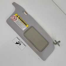 2001-2005 Honda Civic Passenger Sun Visor Gray Wmirror Cloth Oem
