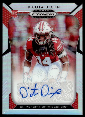 2019 Panini Prizm Draft Picks Prizms Autographs D'Cota Dixon Auto Wisconsin - Bild 1 von 2