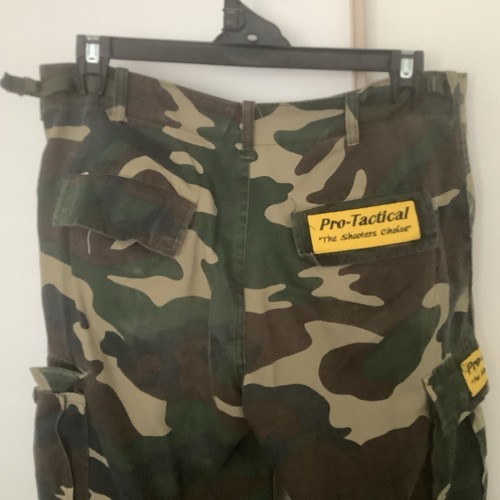 Camo MENS Tactical Pants Size 34-36 Adjustable Zip Fly VGC - Picture 4 of 9
