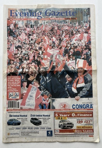 2004 - MIDDLESBROUGH LEAGUE CUP WINNERS - Souvenir Newspapers - Picture 1 of 8